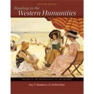 Readings in the Western Humanities Volume 2 9780077338497