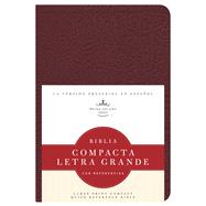 RVR 1960 Biblia Compacta Letra Grande con Referencias, borgoña imitación piel 9781586408497