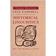 Historical Linguistics 9780262518499