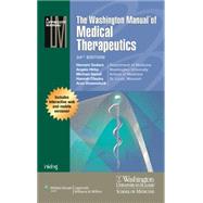 The Washington Manual of Medical Therapeutics, Print + Online 9781451188516
