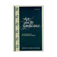 Art and Its Significance 9780791418529