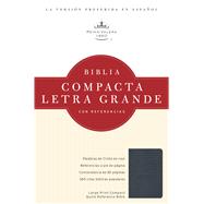 RVR 1960 Biblia Compacta Letra Grande con Referencias, zafiro azul simulación piel 9781586408541