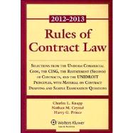 Rules of Contract Law 2012-2013 9781454818564