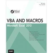 Excel 2013 Vba and Macros 9780789748614