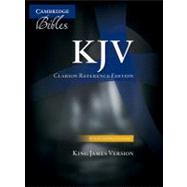 Holy Bible: King James Version, Black, Calfskin, Single Column Split Reference Bible 9780521228626