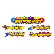 Super Power Super Work Habits Mini Bulletin Board Set 9781483828664