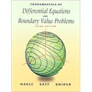 PACKAGE: Fundamentals of Differential Equations & Boundary Value Problems (With CD) 9780201338676