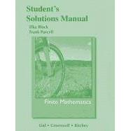 Student Solutions Manual for Finite Mathematics 9780321748676