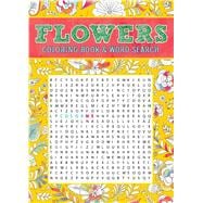 Flowers Coloring Book & Word Search 9781626868700