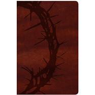 KJV Large Print Personal Size Reference Bible, Brown Crown of Thorns LeatherTouch 9781462778713