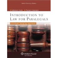 Introduction to Law for Paralegals 9780735598751