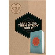 CSB Essential Teen Study Bible, Personal Size, Coral Flower LeatherTouch 9781433648779
