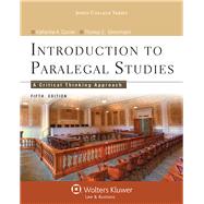 Introduction to Paralegal Studies A Critical Thinking Approach 9781454808787