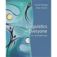 Linguistics for Everyone: An Introduction 9781133378822