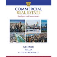 Commercial Real Estate Analysis and Investments, 3rd Edition 9781133108825