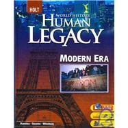 Modern Era World History, Grades 9-12 Human Legacy Full Survey 9780030938832