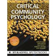 Critical Community Psychology 9781405188845