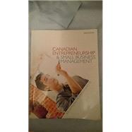 Canadian Entrepreneurship & Small Business Management, 9th Edition 9780071338868