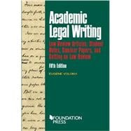 Academic Legal Writing 9781634598880