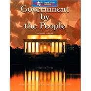 Government By the People - National Version, Election Update 9780131938885