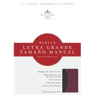 RVR 1960 Biblia Letra Grande Tamaño Manual, negro/borgoña símil piel 9781586408916