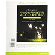 Horngren's Financial & Managerial Accounting, The Financial Chapters, Student Value Edition Plus MyAccountingLab with Pearson eText -- Access Card Package 9780134078939