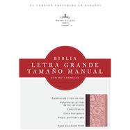 RVR 1960 Biblia Letra Grande Tamaño Manual, borravino/rosado símil piel 9781586408947