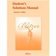 Student Solutions Manual for College Algebra 9780321568953