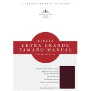RVR 1960 Biblia Letra Grande Tamaño Manual, borravino perlado símil piel 9781586408954