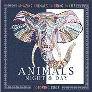 Animals Night & Day Coloring Book 9781438008974