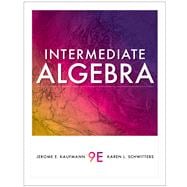 Intermediate Algebra 9781439049006