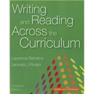 Writing and Reading Across the Curriculum 9780133999013