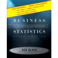 Business Statistics: Contemporary Decision Making, 6th Edition 9780470409015