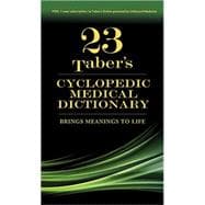 Taber's Cyclopedic Medical Dictionary: Thumb- indexed Version 9780803659049