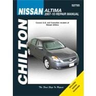 Chilton Nissan Altima Repair Manual 2007 - 2010: Covers U.s. and Canadian Models of Nissan Altima 2007 Through 2010 9781563929076