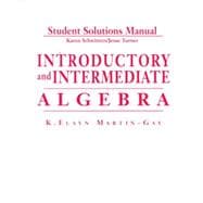 Student Solutions Manual: Introductory and Intermediate Algebra 9780133809084