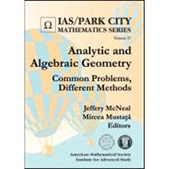 Analytic and Algebraic Geometry: Common Problems, Different Methods