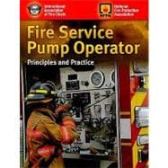 Fire Service Pump Operator: Principles and Practice 9780763739089