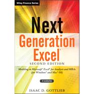 Next Generation Excel +Website Modeling In Excel For Analysts And MBAs (For MS Windows And Mac OS) 9781118469101