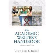 The Academic Writer's Handbook 9780205599103