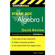 Cliffsnotes Staar Eoc Algebra I Quick Review 9780544519176