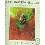 Laboratory Investigations for Biology