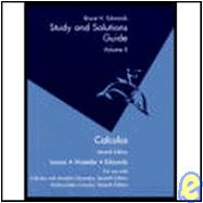 Student Solutions Guide, Volume 2 for Larson's Calculus, 7th