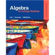 Algebra for College Students plus MyMathLab -- Access Card Package 9780321969231