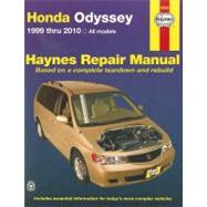 Haynes Honda Odyssey Repair Manual 9781563929236