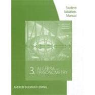 Student Solutions Manual for Stewart/Redlin/Watson’s Algebra and Trigonometry, 3rd 9780840069238