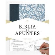 RVR 1960 Biblia de Apuntes - Azul - Piel genuina y tela impresa 9781433649240