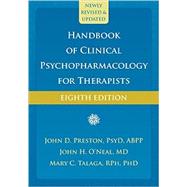 Handbook of Clinical Psychopharmacology for Therapists 9781626259256