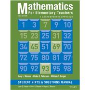 Mathematics for Elementary Teachers Student Hints 9781118679258