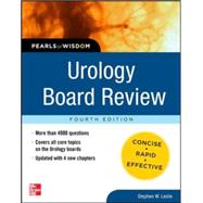 Urology Board Review Pearls of Wisdom, Fourth Edition 9780071799263